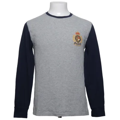 Pyjamastrøje (Grå, Blå) fra Polo Ralph Lauren Sleepwear Bomuld, Polyester
