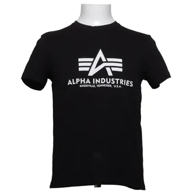 T-shirt (Black) from Alpha Industries Cotton