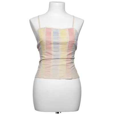Tank Top (Beige, Multicolored) from Loro Piana Cotton, Silk