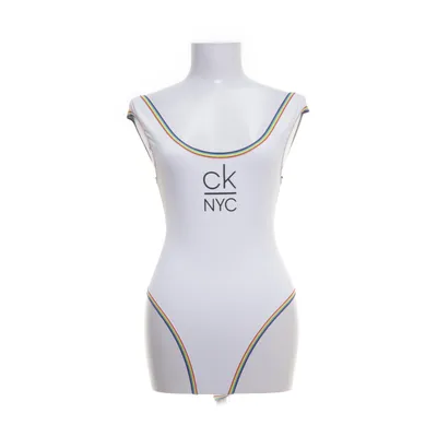 Baddräkt (Vit, Flerfärgad) från Calvin Klein Swimwear Polyamid