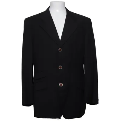 Blazer (Noir) de Gianni Versace Viscose, Laine