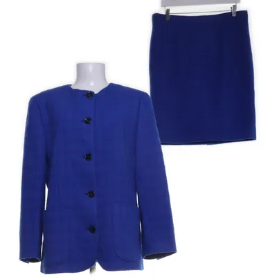 Skirt suit (Blue) from Valentino Acetate, Cupro, Nylon, Wool