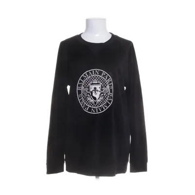 Sweatshirt (Zwart) van Balmain Katoen, Elastaan