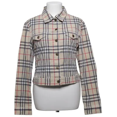Spijkerjas (Beige, Zwart, Rood) van Burberry Katoen, Elastaan