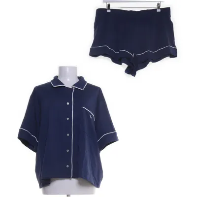 Pyjama (Blauw) van Polo Ralph Lauren Lyocell, Katoen, Elastaan