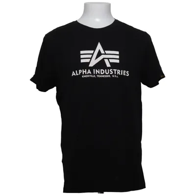 T-shirt (Sort) fra Alpha Industries Bomuld