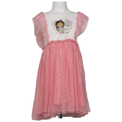 Klänning (Rosa, Vit) från Dreamworks Bomull, Polyester