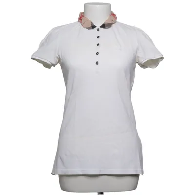 Polo (Blanc) de Burberry Brit Coton, Élasthane