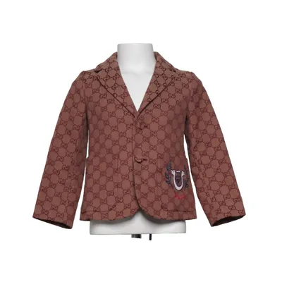 Blazer (Marron, Rouge) de Gucci Coton, Cupro, Polyester