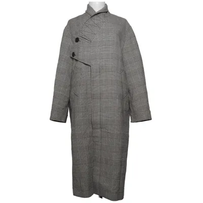 Coat (Gray, Black) from Stella McCartney Elastane, Polyamide, Wool