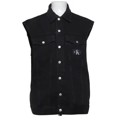 Spijker gilet (Zwart) van Calvin Klein Jeans Katoen