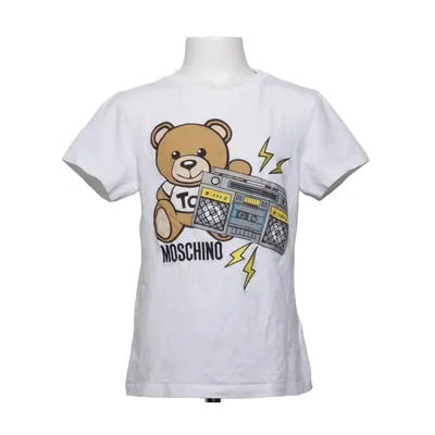 T-shirt (Vit) från Moschino Teen Bomull, Elastan, Polyester