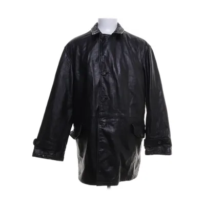 Leather jacket (Black) from Armani Jeans Leather, Cotton