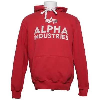 Huvtröja (Röd) från Alpha Industries Bomull, Polyester