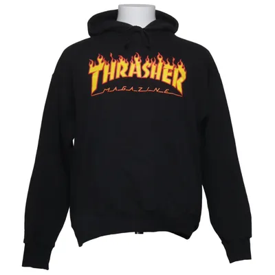 Capuchon sweater (Zwart) van Thrasher Katoen, Polyester