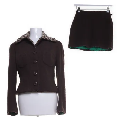 Skirt suit (Brown) from Dolce & Gabbana Wool, Nylon, Cotton, Viscose