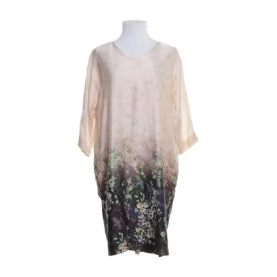 Jurk (Beige, Meerkleurig) van Emporio Armani Polyester, Zijde
