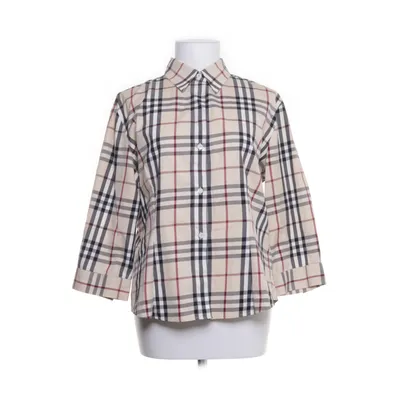 Shirt (Beige, Meerkleurig) van Burberry Katoen, Elastaan, Nylon