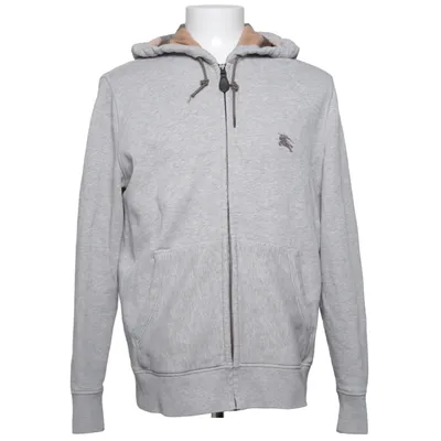 Capuchon sweater (Grijs) van Burberry Brit Katoen, Leer, Polyester