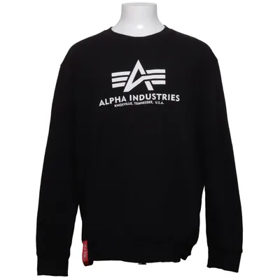 Sweatshirt (Sort) fra Alpha Industries Bomuld, Polyester