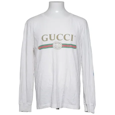 Lange mouwen shirt (Wit, Meerkleurig) van Gucci