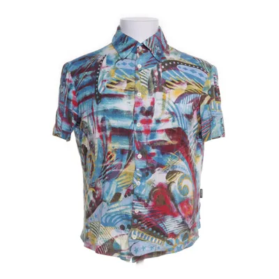 Kortärmad skjorta (Blå, Flerfärgad) från Versace Jeans Couture Elastan