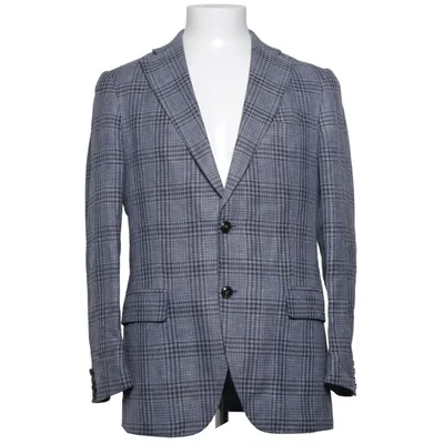 Kavaj (Blå) från Ermenegildo Zegna Linne, Silke, Viskos, Ull