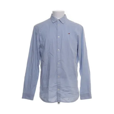 Overhemd (Blauw) van Tommy Hilfiger Jeans Katoen, Elastaan