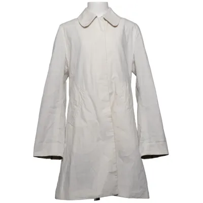 Manteau (Blanc) de Burberry Coton, Polyester