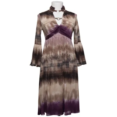 Kleid (Braun, Lila, Beige) von Roberto Cavalli