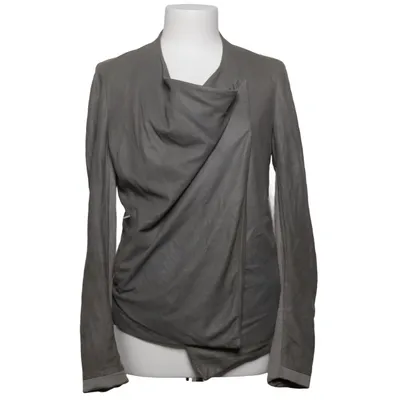Jacke (Grau) von Helmut Lang Cupro, Elasthan, Modal, Polyester, Polyurethan