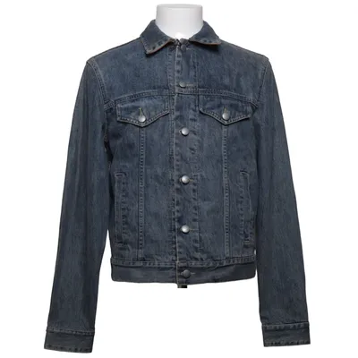 Jeansjacka (Blå) från Mulberry Bomull, Skinn
