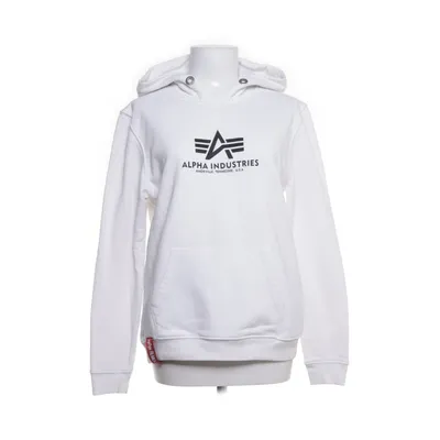 Huvtröja (Vit) från Alpha Industries Bomull, Polyester