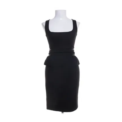 Klänning (Svart) från Dsquared2 Elastan, Skinn, Polyester, Viskos, Ull
