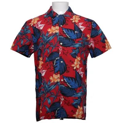 Chemise à manches courtes (Rouge, Bleu, Multicolore) de Tommy Hilfiger Jeans Coton