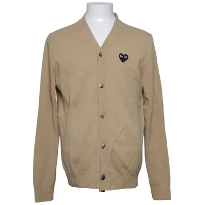 Cardigan (Beige) van Comme des Garçons PLAY Wol