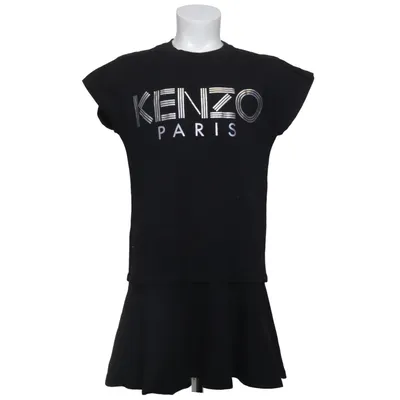 Kjole (Sort) fra Kenzo Kids Bomuld, Elastan