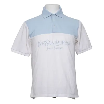 Poloshirt (Wit, Blauw) van Yves Saint Laurent Katoen, Polyester