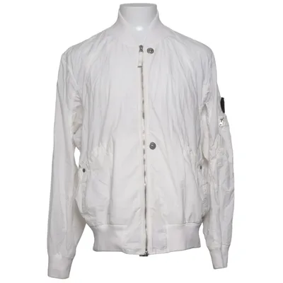 Bomber jacket (White) from Stone Island Cotton, Polyurethane
