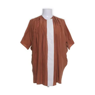 Top (Brown, White) from Balenciaga Cotton, Silk