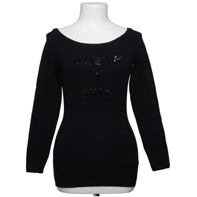 Langærmet t-shirt (Sort) fra Moschino Cheap and Chic Bomuld, Elastan