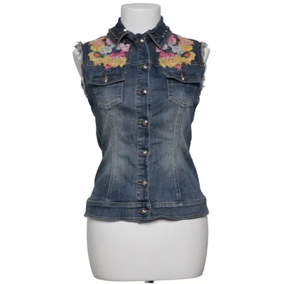 Jeansvest (Blå, Flerfarvet) fra Philipp Plein Couture Bomuld, Elastan