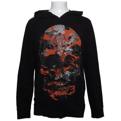 Hættetrøje (Sort) fra Philipp Plein Homme Bomuld, Elastan