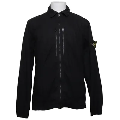 Jacket (Black) from Stone Island Cotton, Elastane