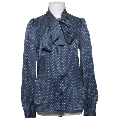 Blouse lavallière (Bleu, Blanc) de See by Chloé Soie