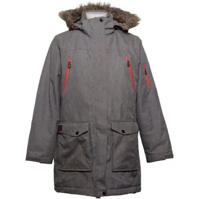 Winterjas (Grijs) van Cross Acryl, Polyester