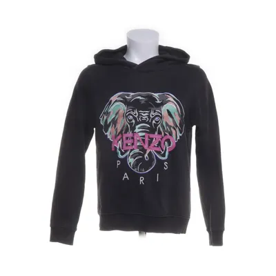 Capuchon sweater (Zwart, Meerkleurig) van Kenzo Kids