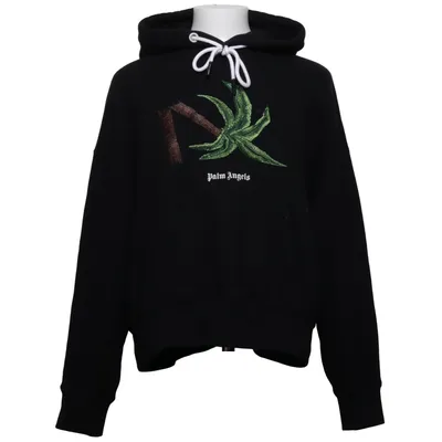 Sweat à capuche (Noir) de Palm Angels Coton, Élasthane, Viscose