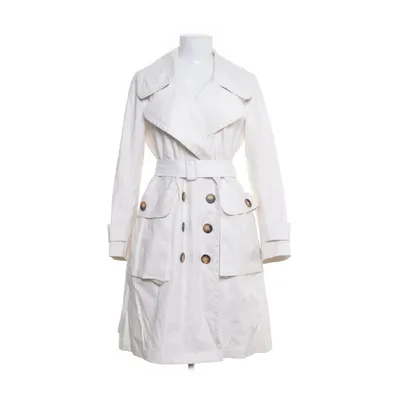 Trench coat (White) from Burberry Cotton, Polyurethane