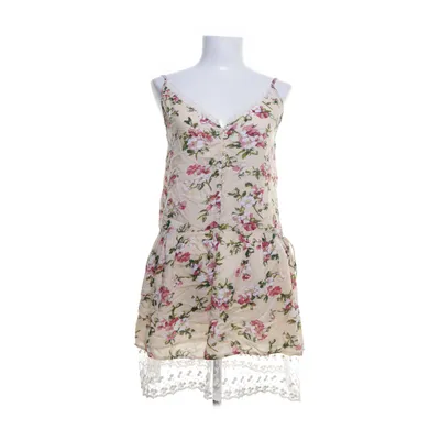 Dress (Beige, Multicolored) from Danity Polyester, Cotton
